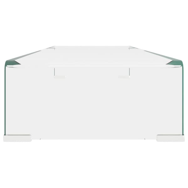 TV-bord klarglas 90x30x13 cm