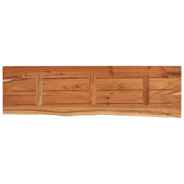 Bordsskiva 140x40x2,5 cm rektangulär massiv akacia rustik kant