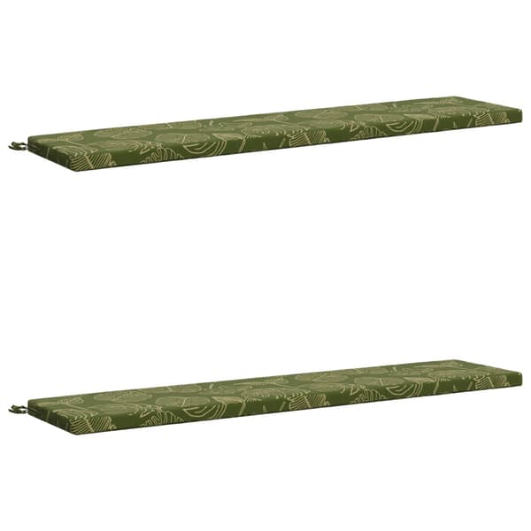 2-delade Bänk Kuddar SOEST 2 st 100% Polyester Bladdesign