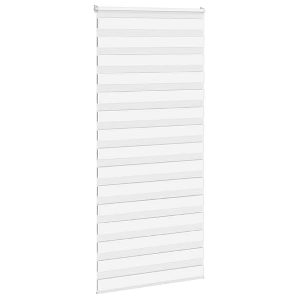 Rullgardin zebra vit 100x230 cm tyg bredd 95,9 cm polyester