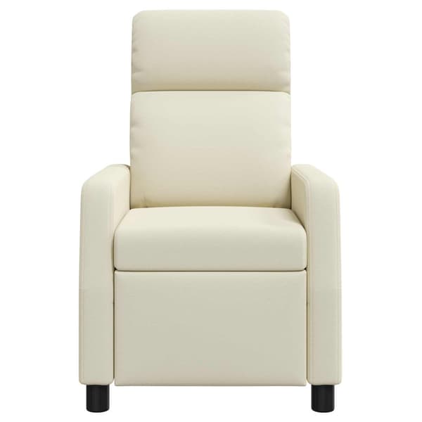 Recliner Gräddvit Konstläder