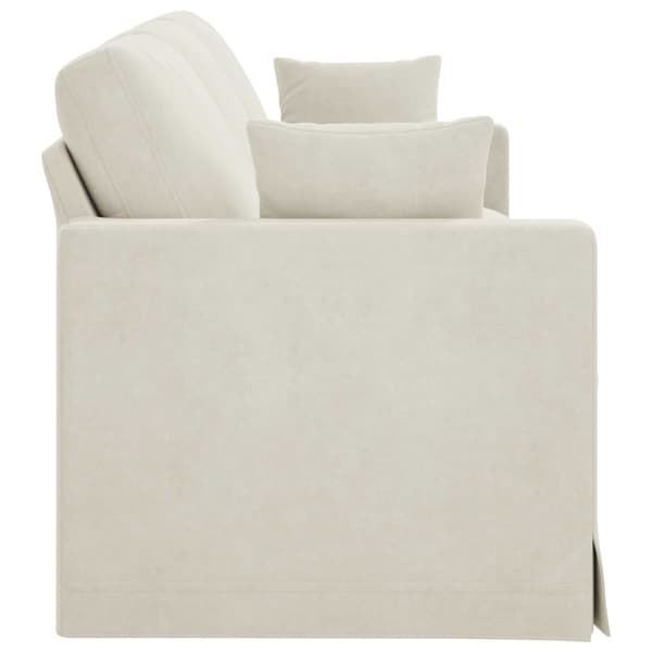 Soffa Kräm 228 x 78 x 80 cm Sammet