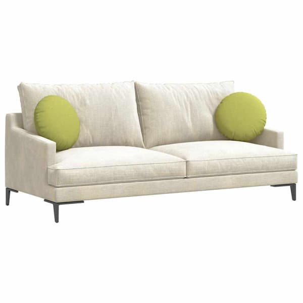 Sittkuddar 2 pcs Ljusgrön Ø40 x 13 cm tyg
