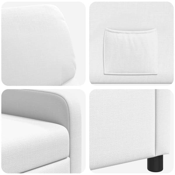 Recliner Vit Tyg