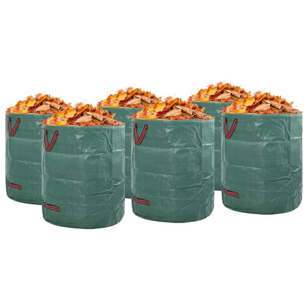 Trädgårdsavfallspåsar 12 pcs Grön 67 x 67 x 75,5 cm
