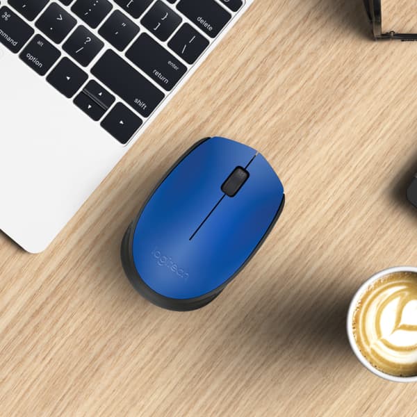 Logitech M171 Blue-K datormöss Ambidextrous RF Trådlös Optisk 1000 DPI
