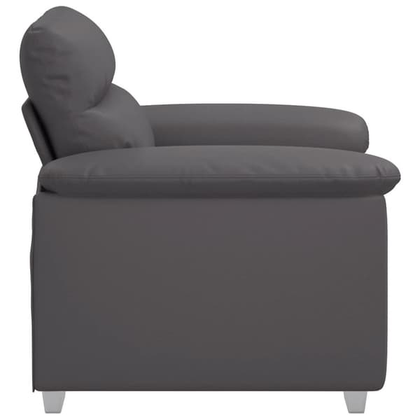 Soffa grå 100x81x84 cm konstläder