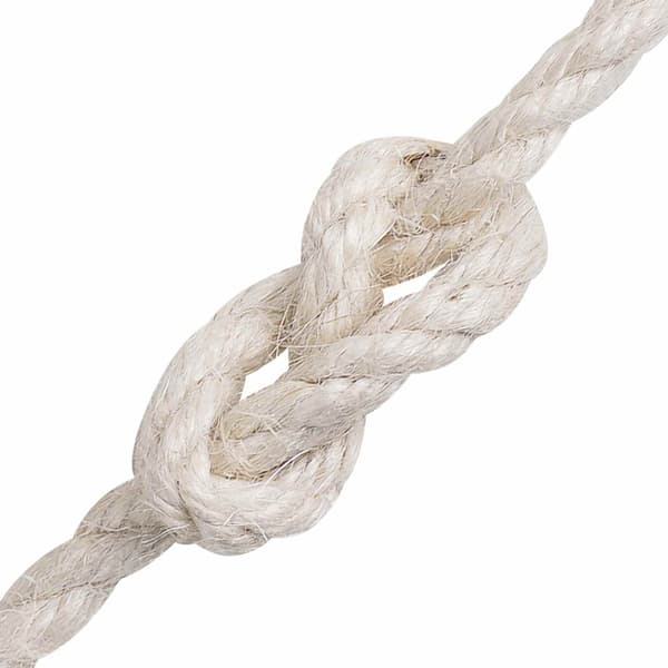 Jutegarn 4 Vit 100% Tossa jute