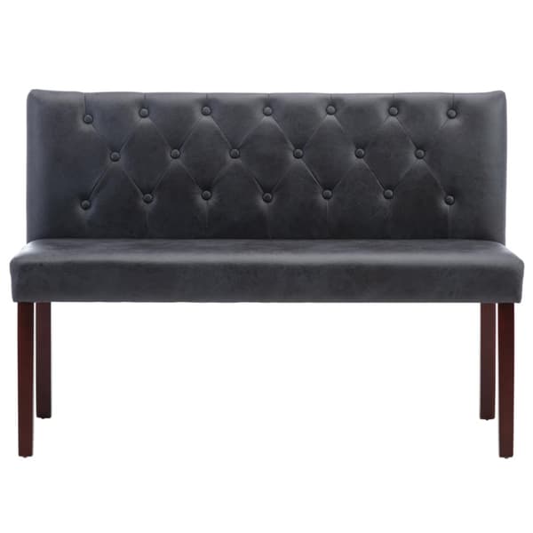 Bänk 120 cm konstmocka grå
