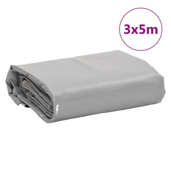 Presenning grå 3x5 m 650 g/m²