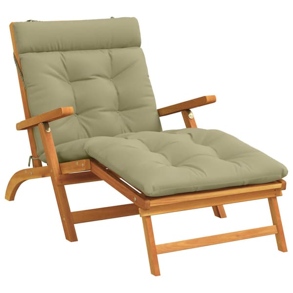 Solstol Kudde VIANEN 100% Polyester Ljusgrön 200 x 70 x 8 cm
