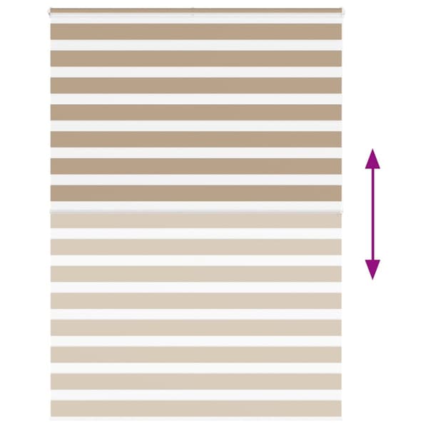 Rullgardin zebra 155x200 cm tyg bredd 150,9 cm polyester