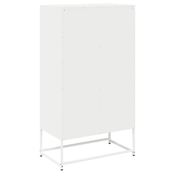 Högbord vit 68x39x123 cm stål