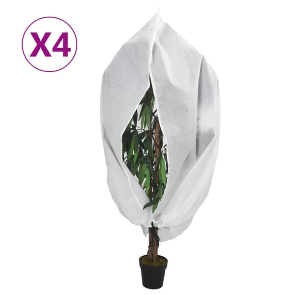 Fiberdukar med blixtlås 4 st 70 g/m² 1,55x1,55 m