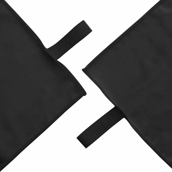 Sporthandduk Set 3 pcs Svart Polyester och polyamid