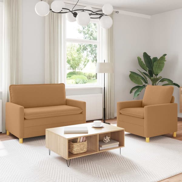 Soffset 2 st Beige Tyg