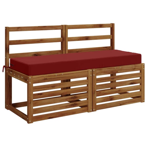 Sittkudde SOEST 100% Polyester Vinröd 120 x 40 x 10 cm