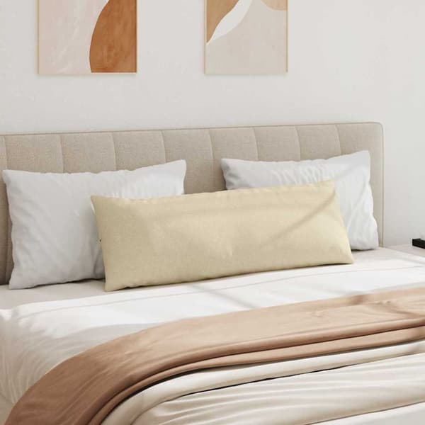 Sofakuddar 2 pcs Kräm 120 x 40 cm tyg