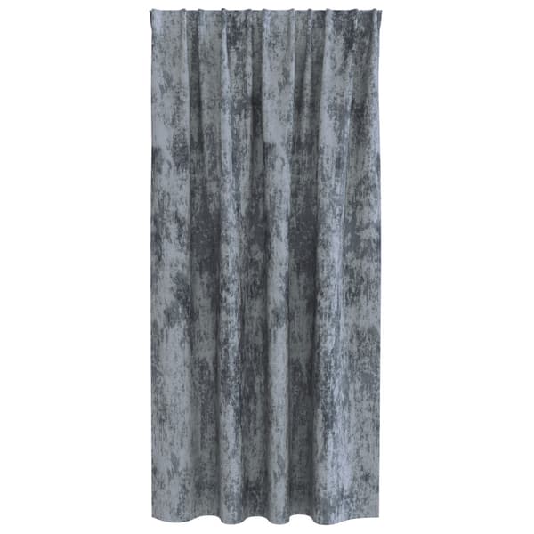 Sammetsgardiner 2 pcs Silvergrå 175 x 140 cm Sammet