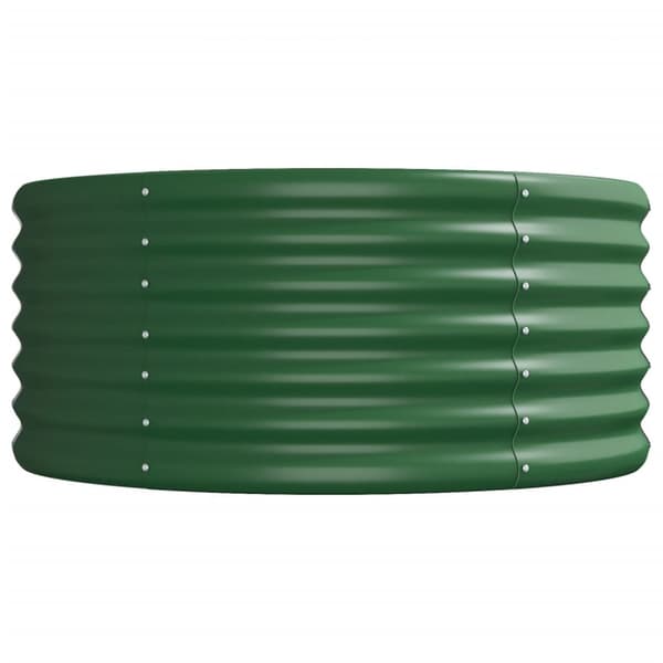 Odlingslåda galvaniserat stål 620x80x36 cm grön