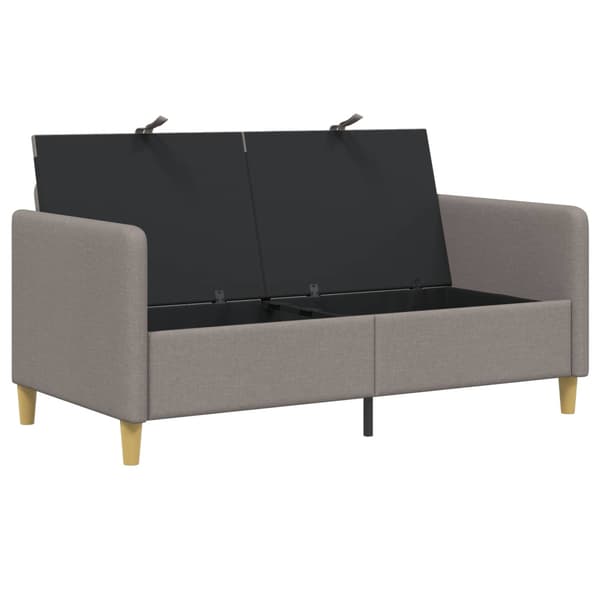 Soffa med förvaring Taupe 152 x 78 x 87 cm Polyester