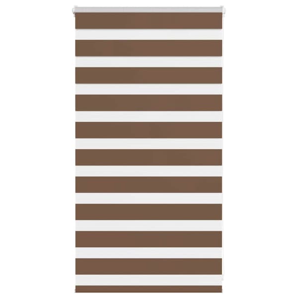 Rullgardin zebra brun 70x100 cm tyg bredd 65,9 cm polyester