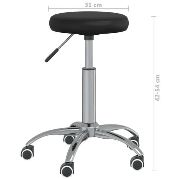 Matstol konstläder svart