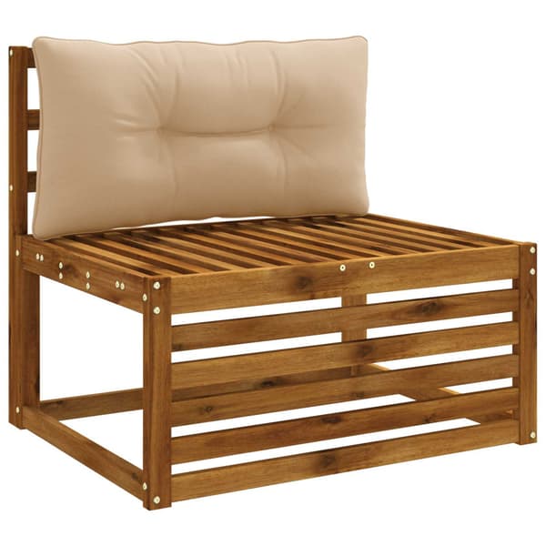 Ryggkudde PUTTEN 100% Polyester Sand 70 x 40 x 10 cm