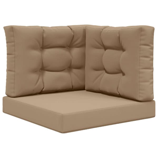 Utomhus Soffa Kudde 3 pcs Taupe Polyester