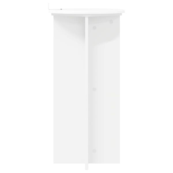 Växtställ 2 pcs Vit Ø40 x 80 cm Konstruerat trä