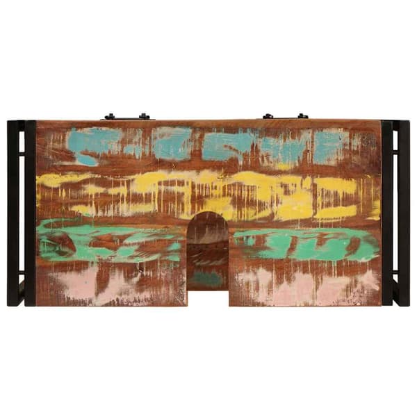 Sminkskåp Flerfärgsdesign 71 x 33 x 58 cm Solid återvunnen trä