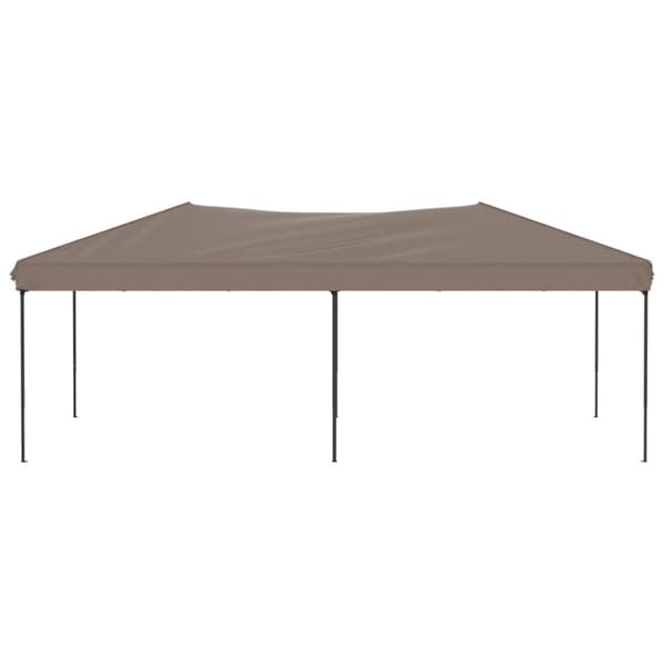 Hopfällbart partytält taupe 3x6 m