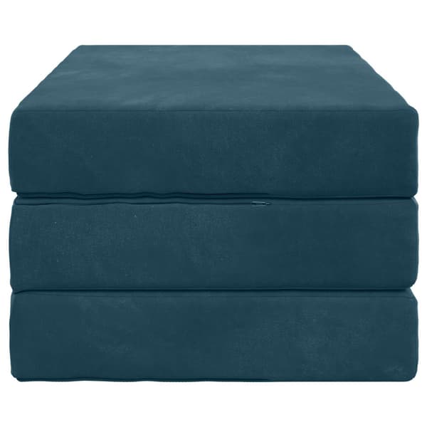 Fällbar Soffbed 100 x 67 x 45 cm Blå