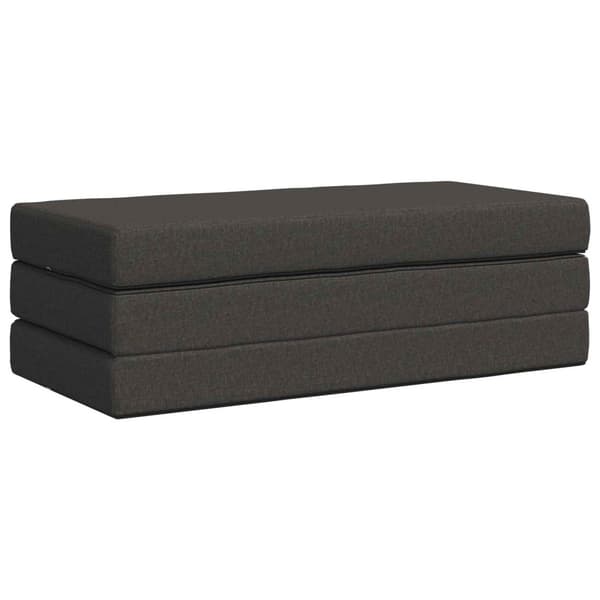 Fällbar Soffbed 160 x 67 x 45 cm Mörkgrå