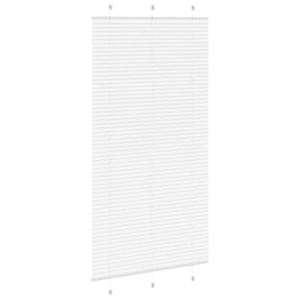 Plisserad persienn vit 105x200 cm tyg bredd 104,4cm polyester
