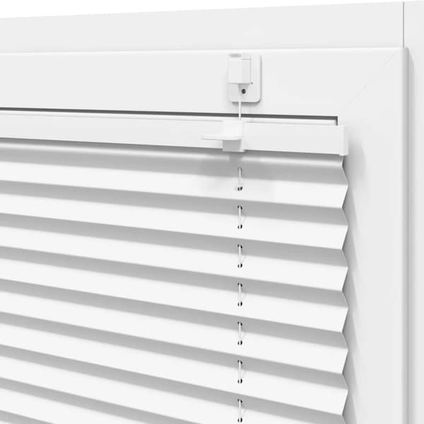 Plisserad persienn vit 45x100cm tyg bredd 44,4cm polyester