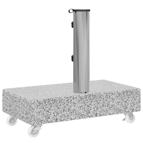 Parasollfot ljusgrå 45x25x8,3 cm granit