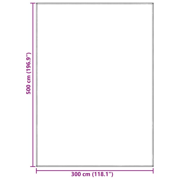 Tältmatta Ljusgrå 500 × 300 cm polyeten