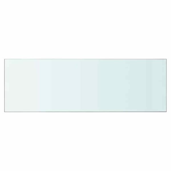 Hyllplan 2 st glas genomskinlig 90x30 cm