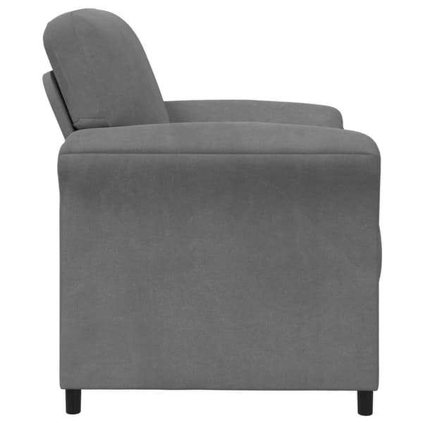En-sitssoffa Mörkgrå 88 x 83 x 95 cm Sammet