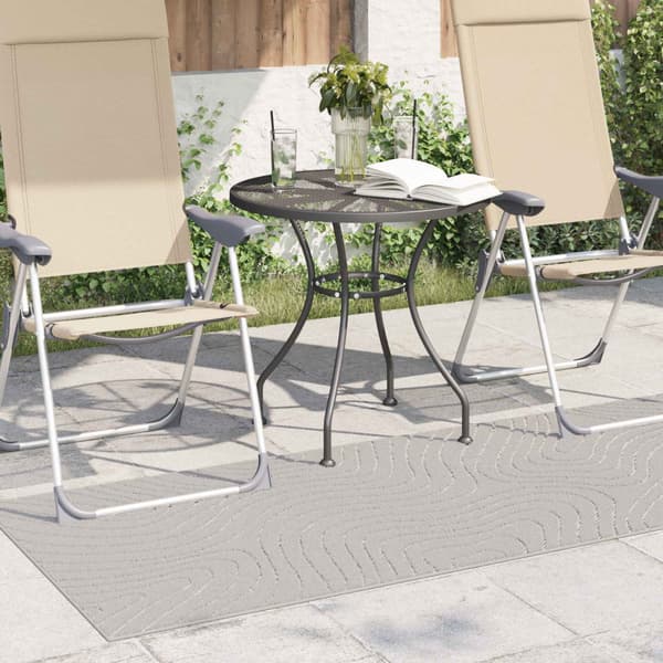 Områdesmattor Rektangulär PALMERAS Kräm 200 x 80 cm Polyester