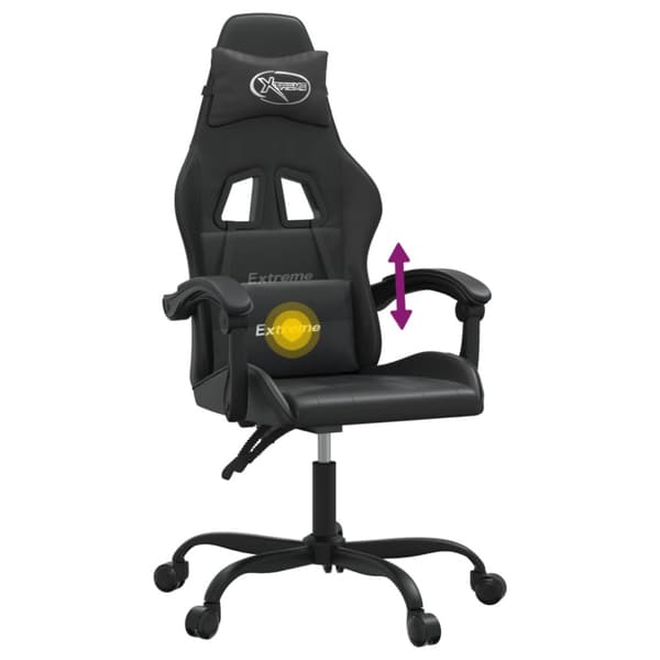 Gamingstol svart konstläder