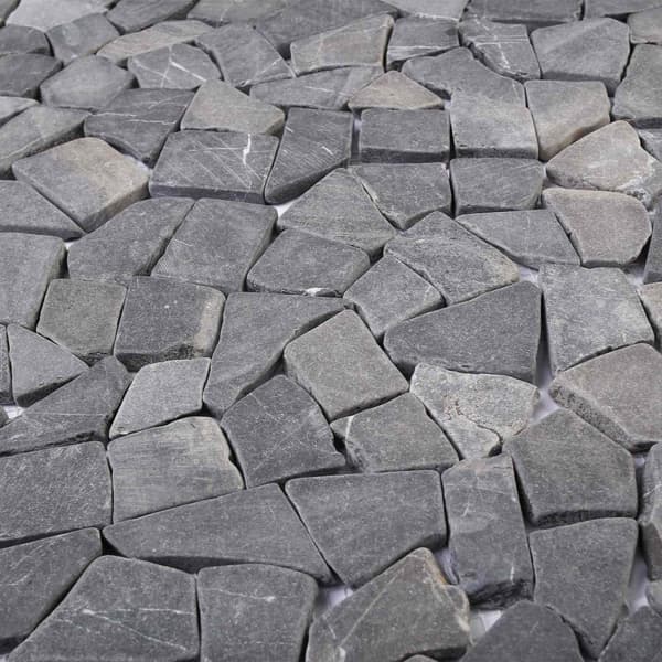 Mosaikplattor Mörkgrå 30 x 30 cm Marmor