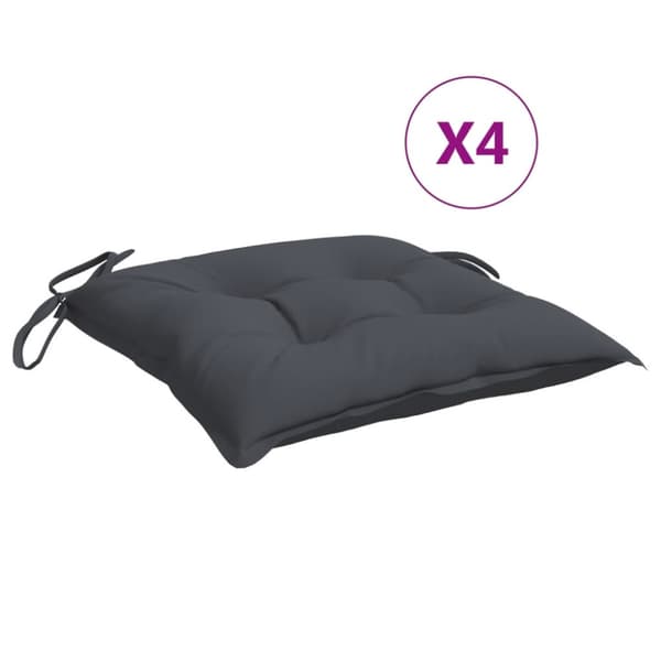 Stolsdynor 4 st antracit 40x40x7 cm oxfordtyg