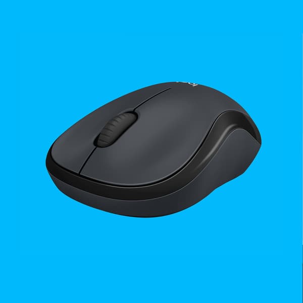 Logitech M220 Silent - mus - 2.4 GHz - träkol