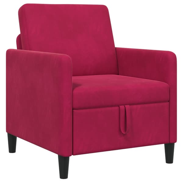 Soffa med förvaring Vinröd 72 x 78 x 87 cm Polyester