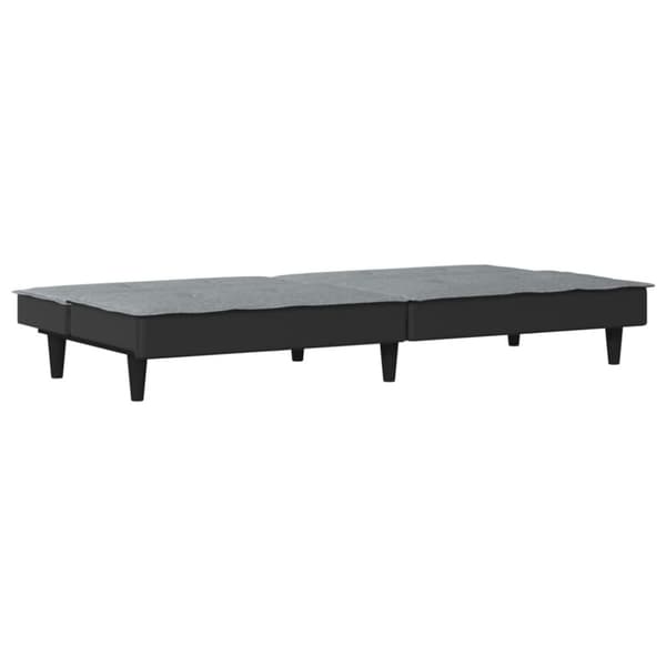 Bäddsoffa ljusgrå tyg