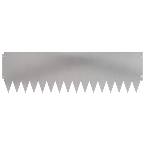 Kant för gräsmatta 10 pcs 103 x 30 cm Stål Silver