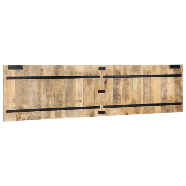 Sänggavel 200 cm massivt grovt trä mango