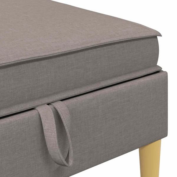 Soffpuff med förvaring Taupe Tyg